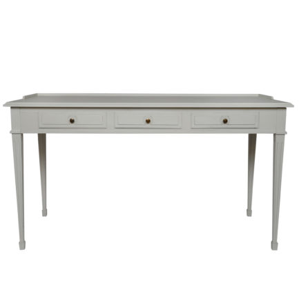 Sorgenfri skrivbord m 3 lådor i Antique White
