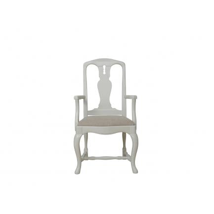 Barock karmstol i Antique White