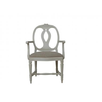 Rosen karmstol i Antique White